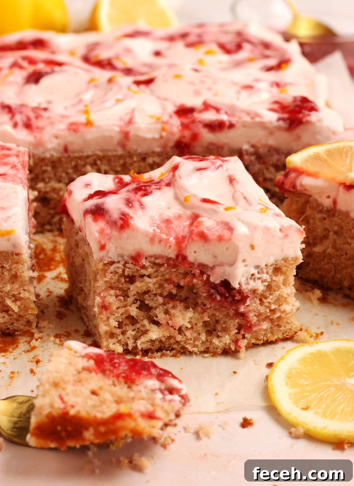 strawberry lemon cake