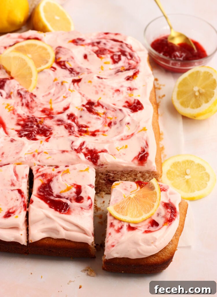 strawberry lemon cake