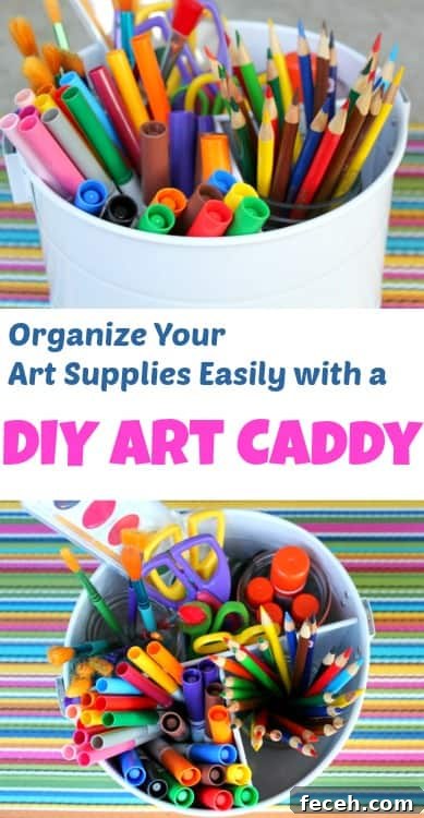 Organize Art Supplies with a Portable Art Caddy for Studios and Classrooms 2 DIY art caddy final
