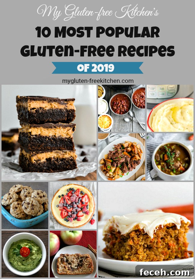 collage photo of most popular gluten-free recipes from 2019