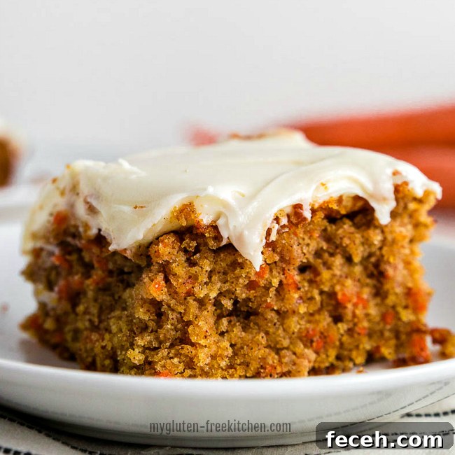 Gluten-free Carrot Cake Slice