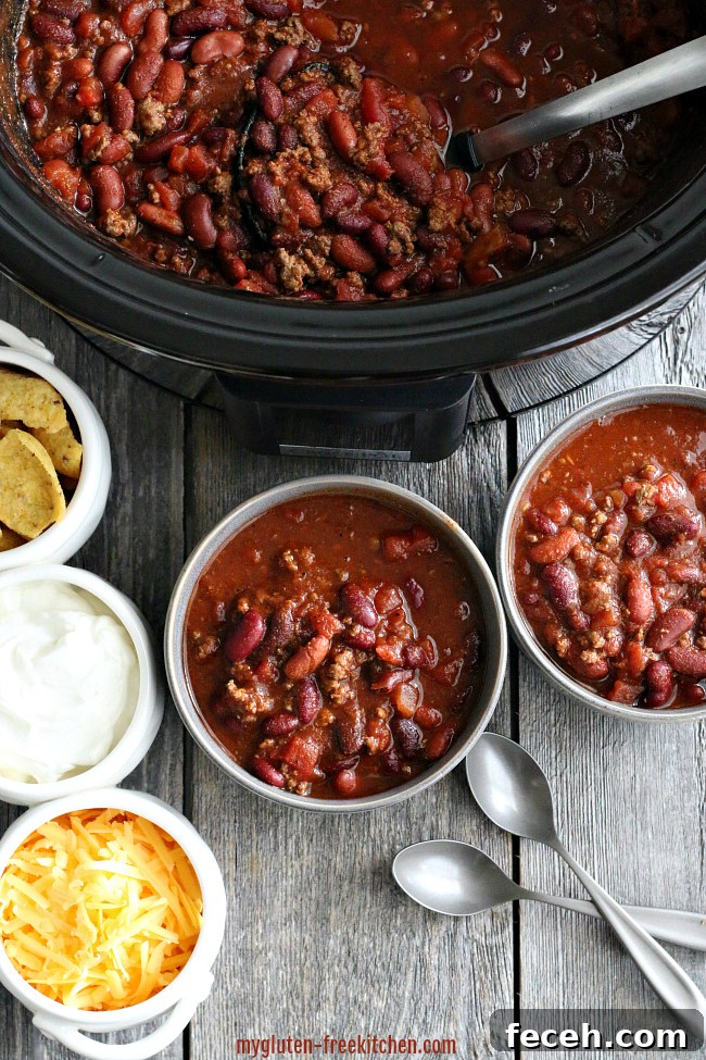 Gluten-free Chili in Crock-Pot