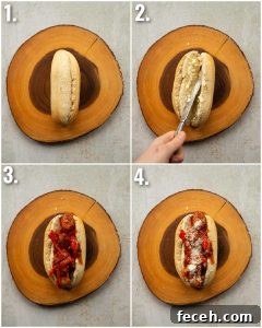 how to make sausage and peppers sandwich 4 step by step photos showing how to make sausage and peppers sandwich