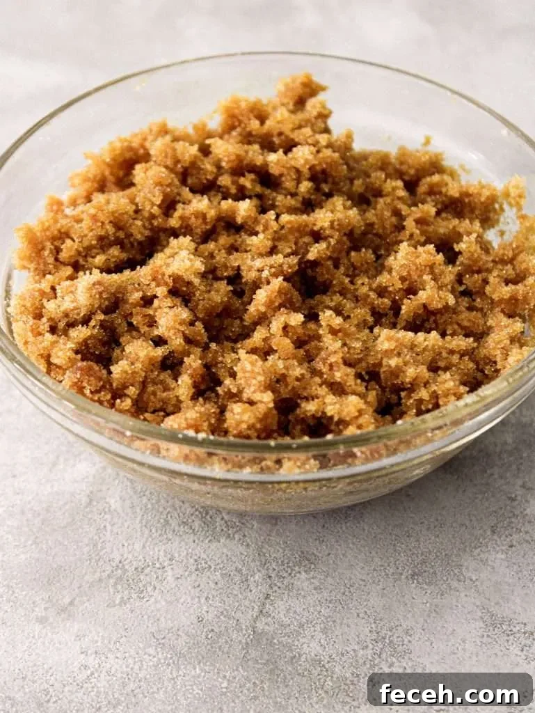 brown sugar in bowl side view