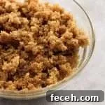 brown sugar in bowl close up
