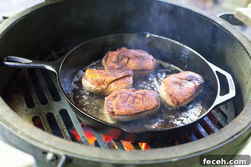 Searing Duck Breast on a Big Green Egg: Step-by-Step Guide 8 Big Green Egg Seared Duck Breast