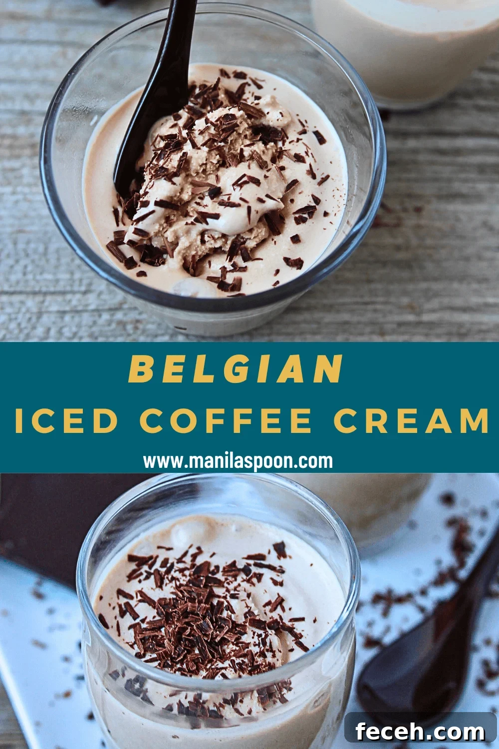 Belgian Iced Coffee Cream (Café Liégeois) Recipe 3 Espresso, chocolate and ice cream dessert