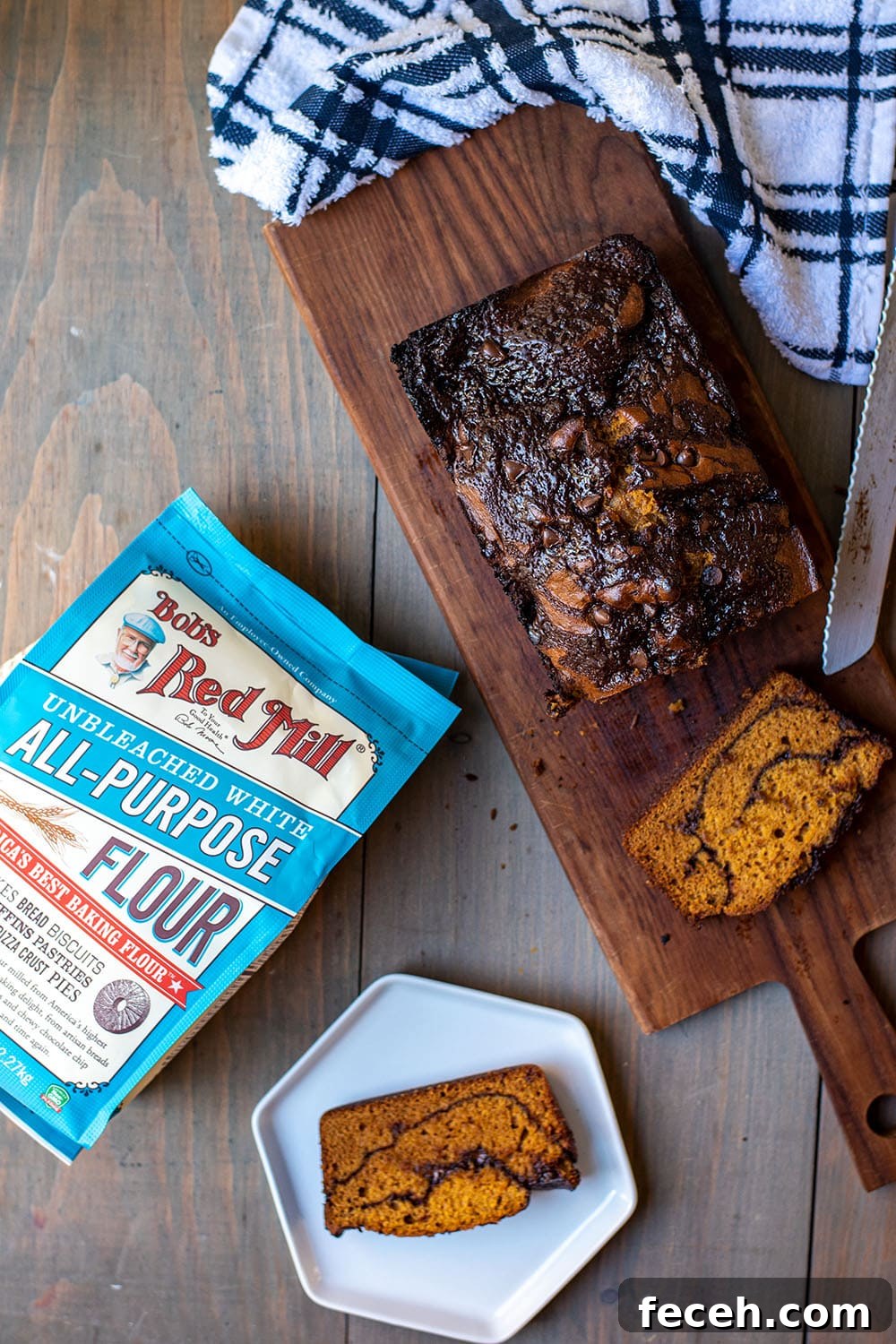 Chocolate Swirl Pumpkin Bread Recipe