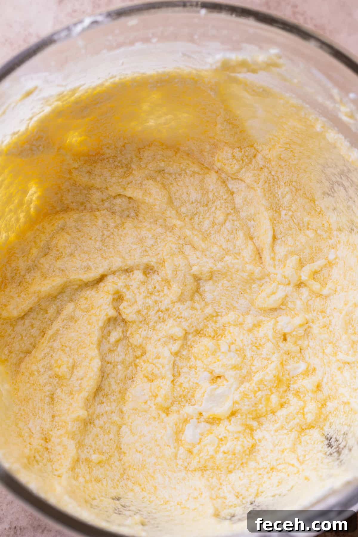 Wet ingredients in a bowl.