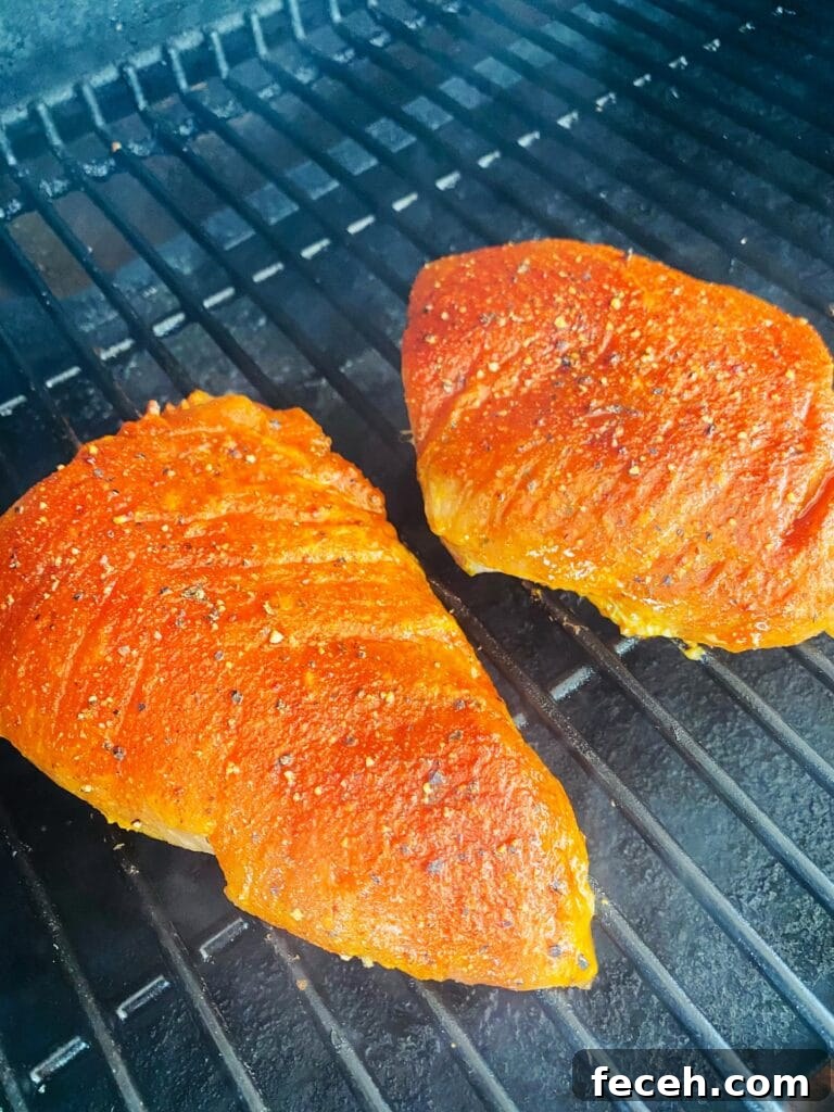 turkey on the grill before cooking