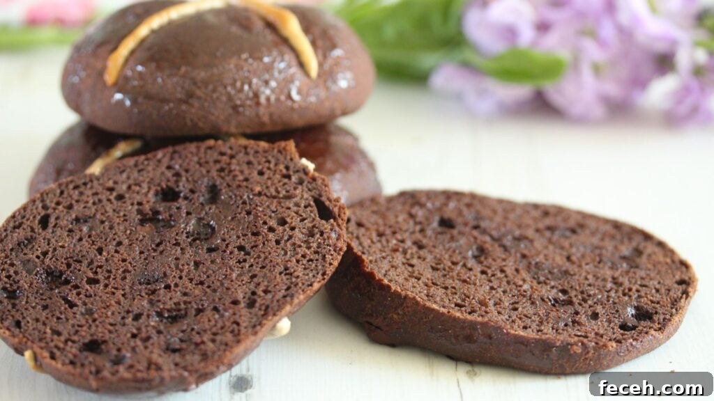 Double Chocolate Hot Cross Buns with Gluten-Free and Vegan Options 2 Gluten free double chocolate hot cross buns