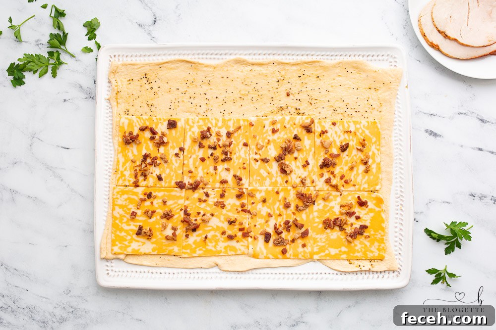 Bacon and cheese