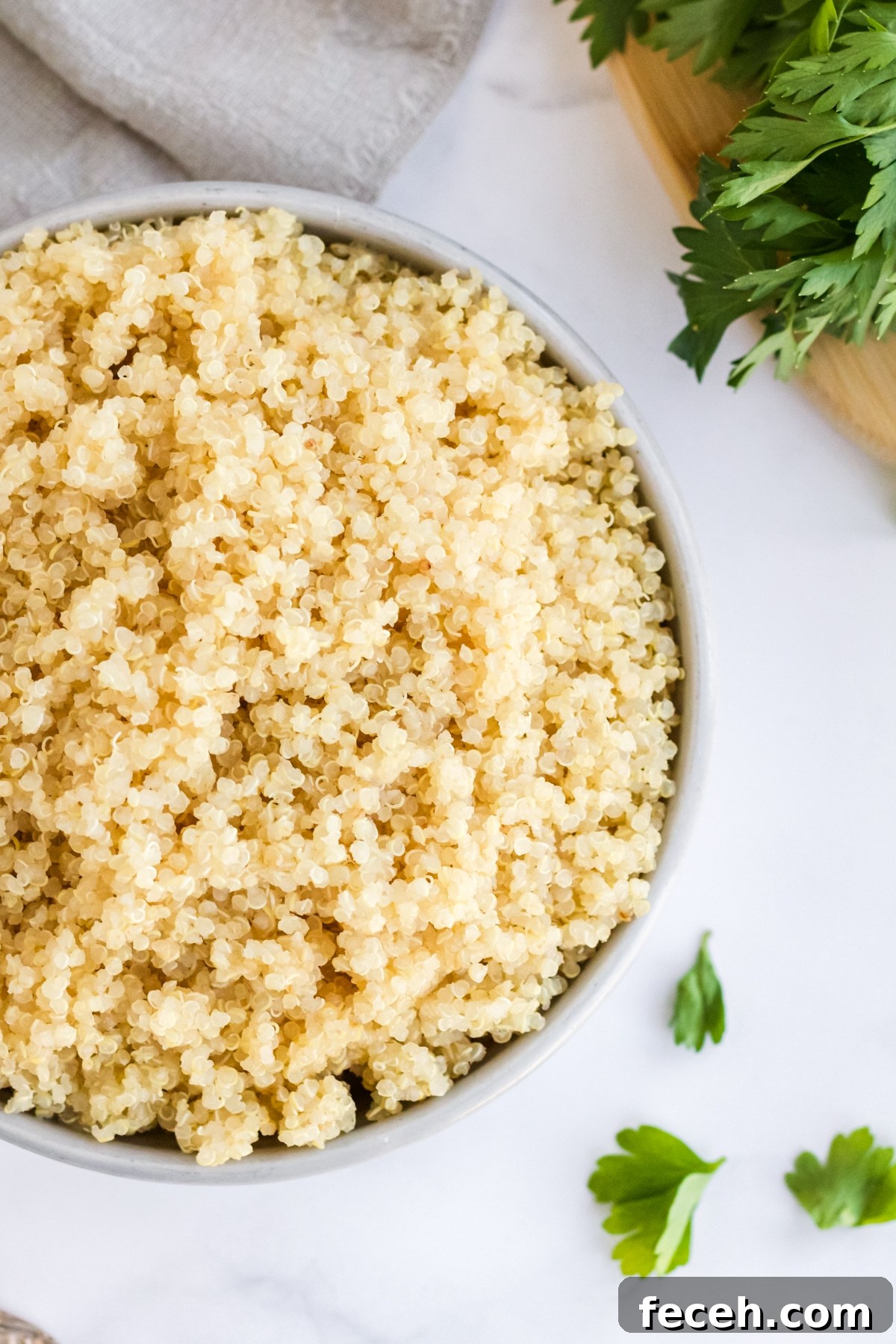 instant pot quinoa in a bowl
