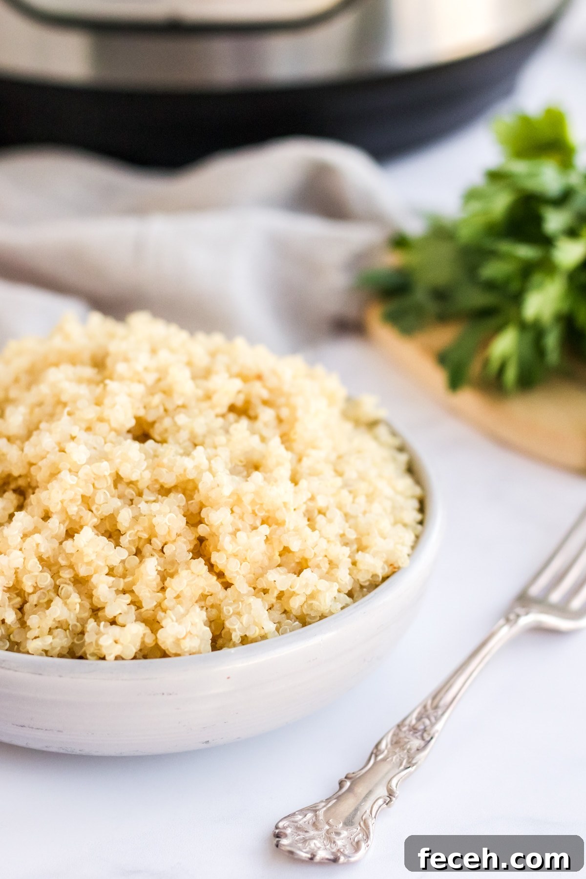 instant pot quinoa in a bowl
