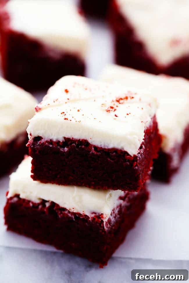 Red Velvet Cupcakes with Cream Cheese Frosting Recipe 3 Red velvet brownies