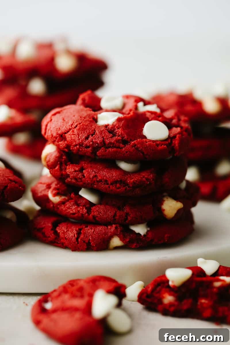 Red Velvet Cupcakes with Cream Cheese Frosting Recipe 4 Red velvet white chocolate chip cookies
