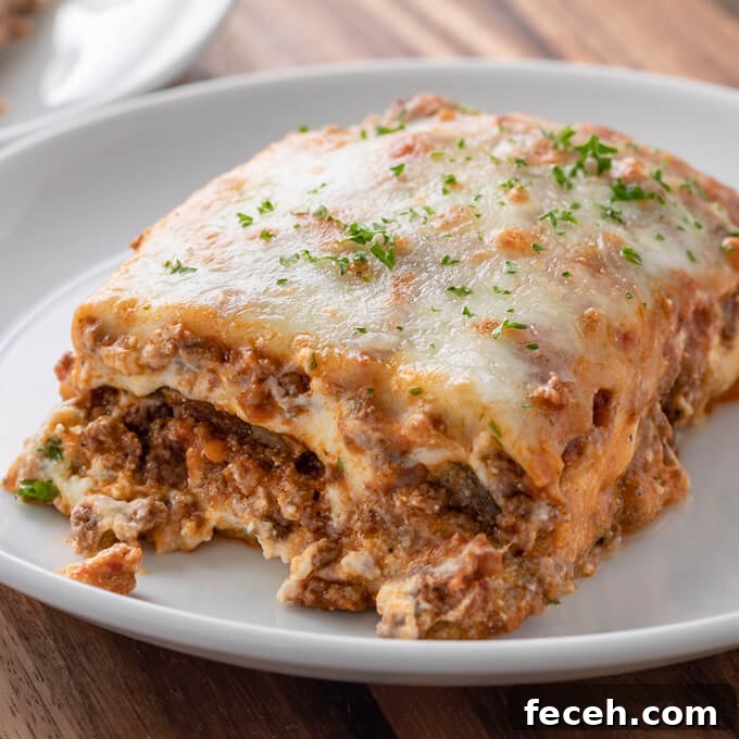 Keto Eggplant Lasagna with Meat Sauce