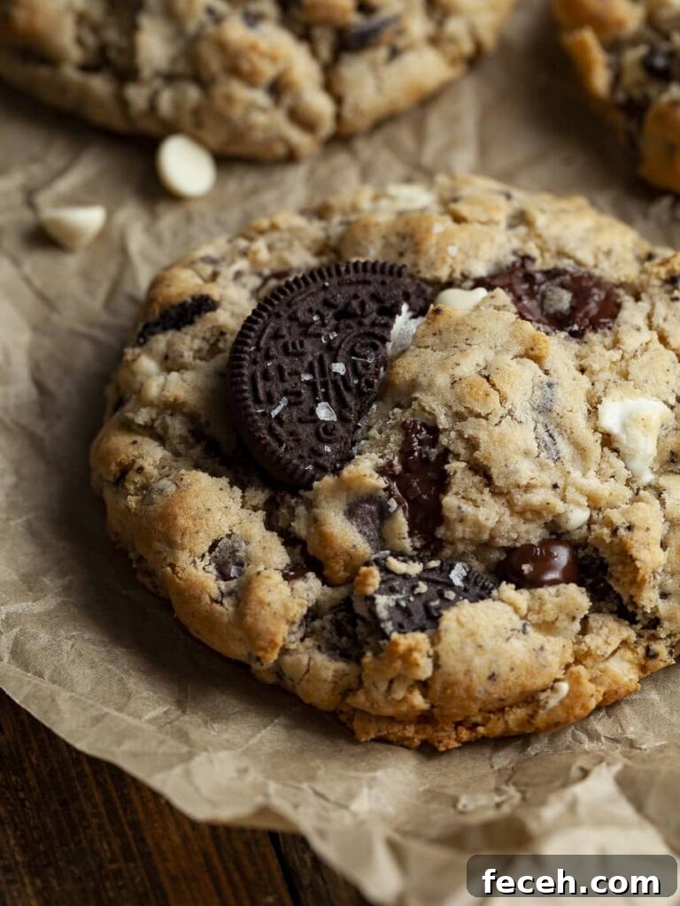 Gluten Free Levain Style Cookies and Cream Cookie