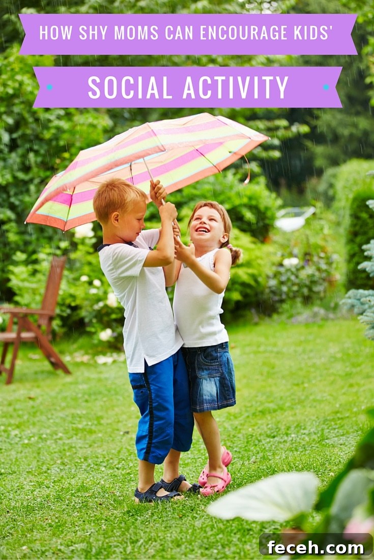How Shy Moms Can Encourage Their Kids Socially