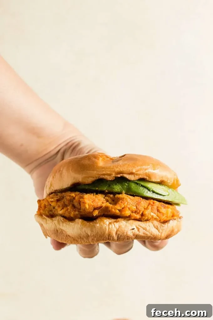 These Vegan Sweet Potato Garbanzo Bean Burgers are easy to make and great for summer parties. Or use a grill pan and make them year-round!