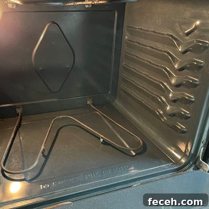 oven looks brand new after cleaning it with essential oils
