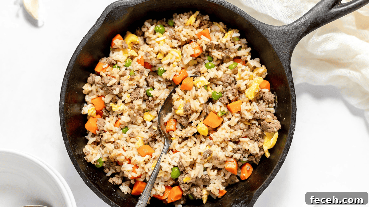 Ground Beef Fried Rice