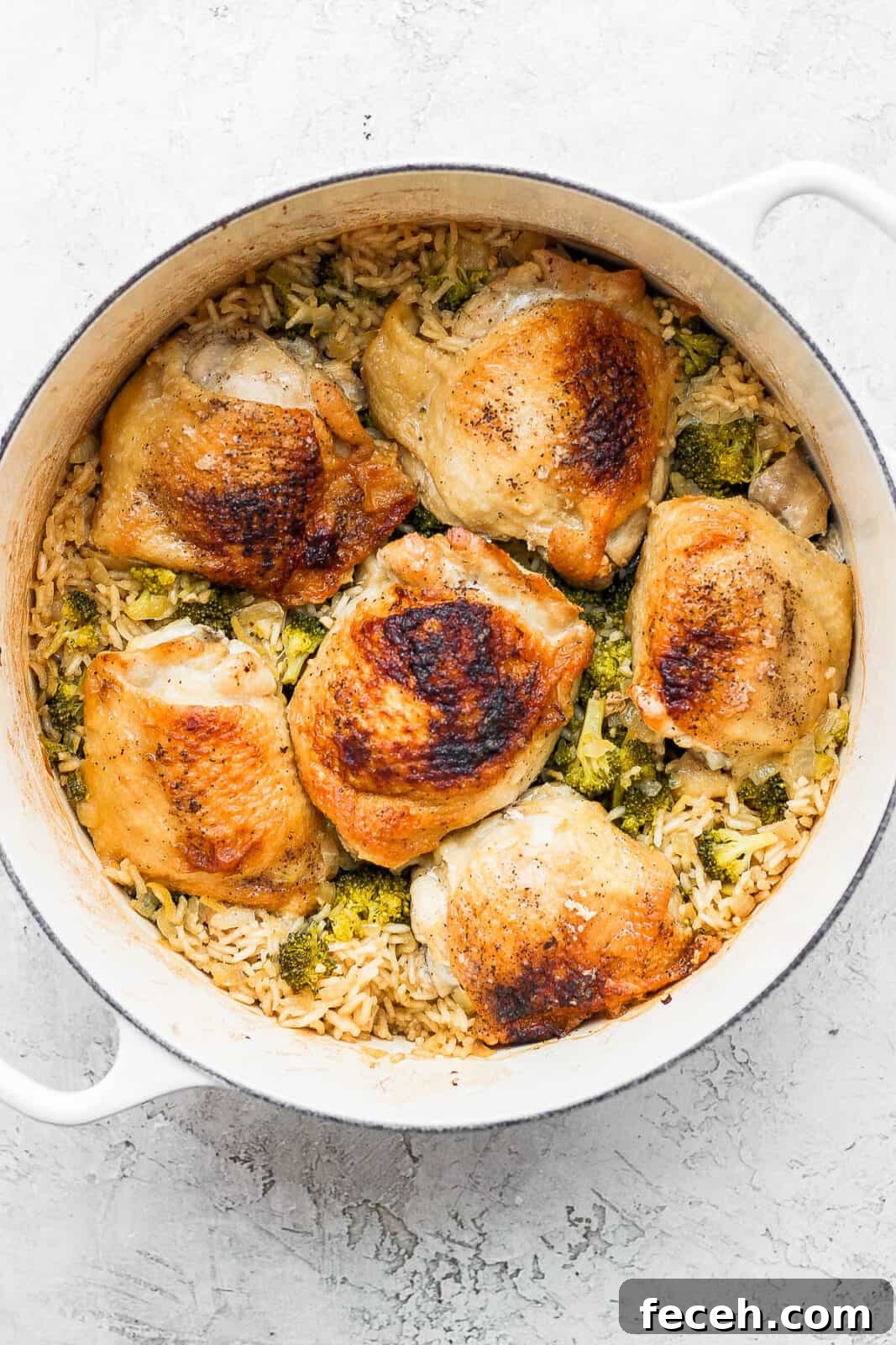 Dutch oven after cooking.