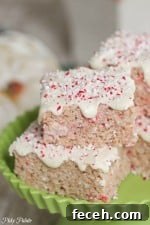 Candy Cane Crunch Krispie Treats Image