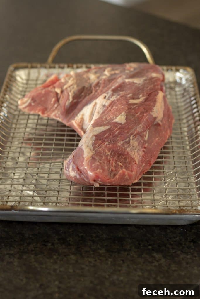 Smoked Tri-Tip Recipe: Tender, Juicy BBQ Steak on the Grill 3 Raw Tri Tip