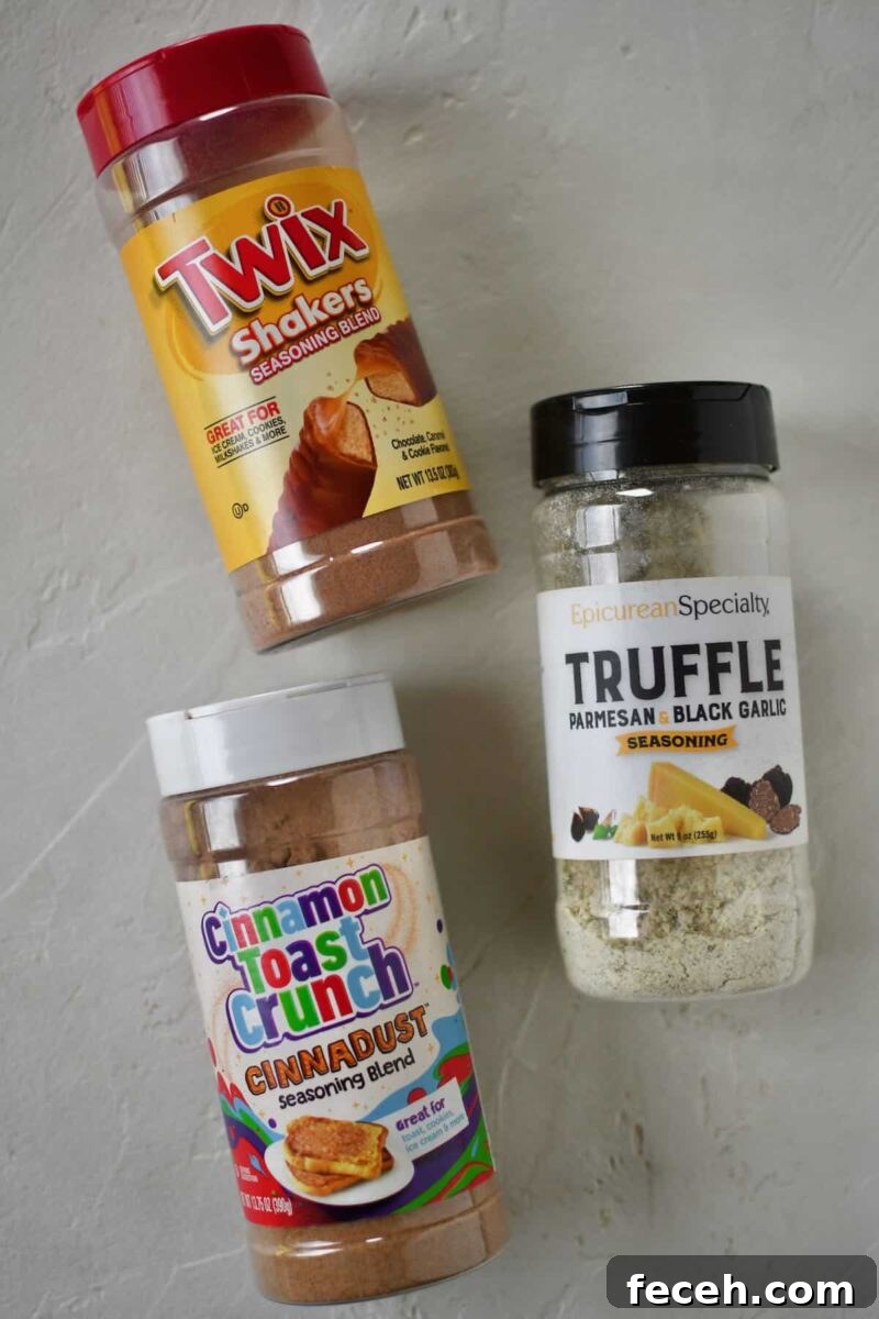 Soft Homemade Pretzel Bites Recipe for Perfect Party Snacks 15 Optional dustings/seasonings for the pretzel bites.