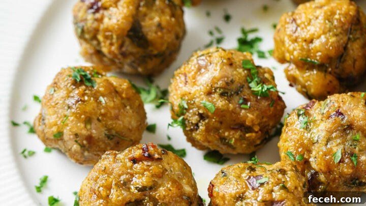 A platter with Baked Chicken Kofta garnished with chopped cilantro.