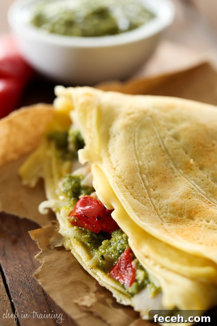 Turkey Pesto Crepes... these crepes are savory and spectacular! The flavors and ingredients go so well together!