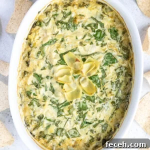 Paleo Spinach Artichoke Dip made with cashews