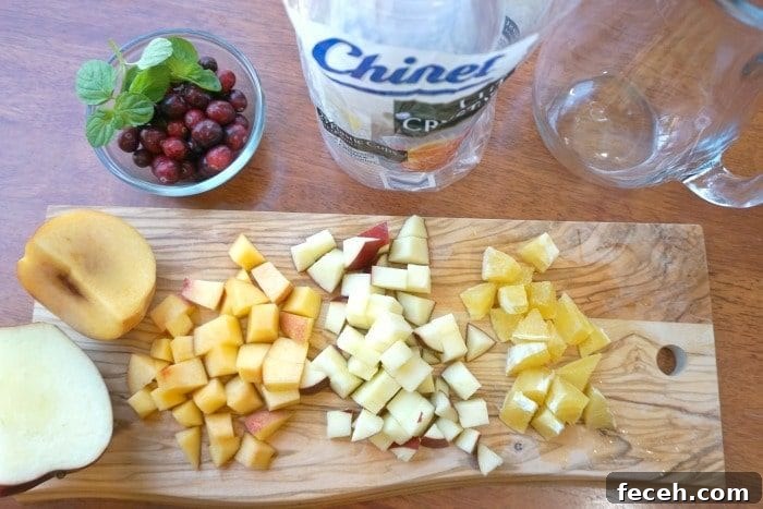 Sparkling cranberry sangria mocktail or cocktail recipe that looks and tastes amazing! cranberry mocktail