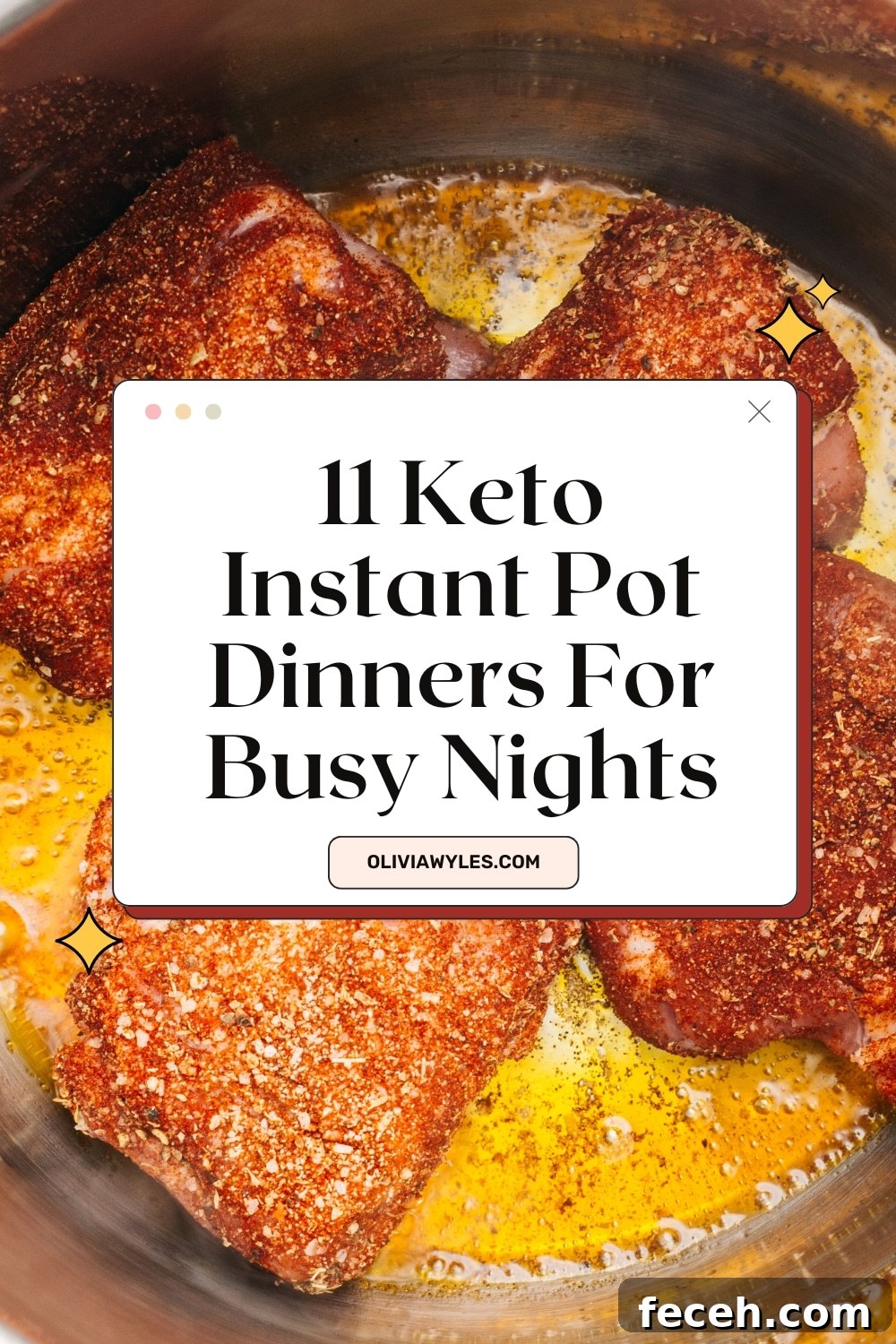 Keto Instant Pot Recipes like pork chops