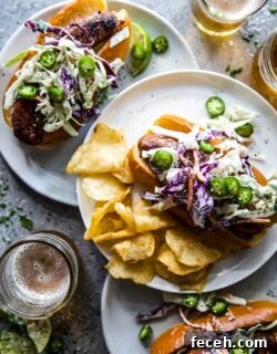 Tex-Mex Smoked Brats with Cilantro Slaw