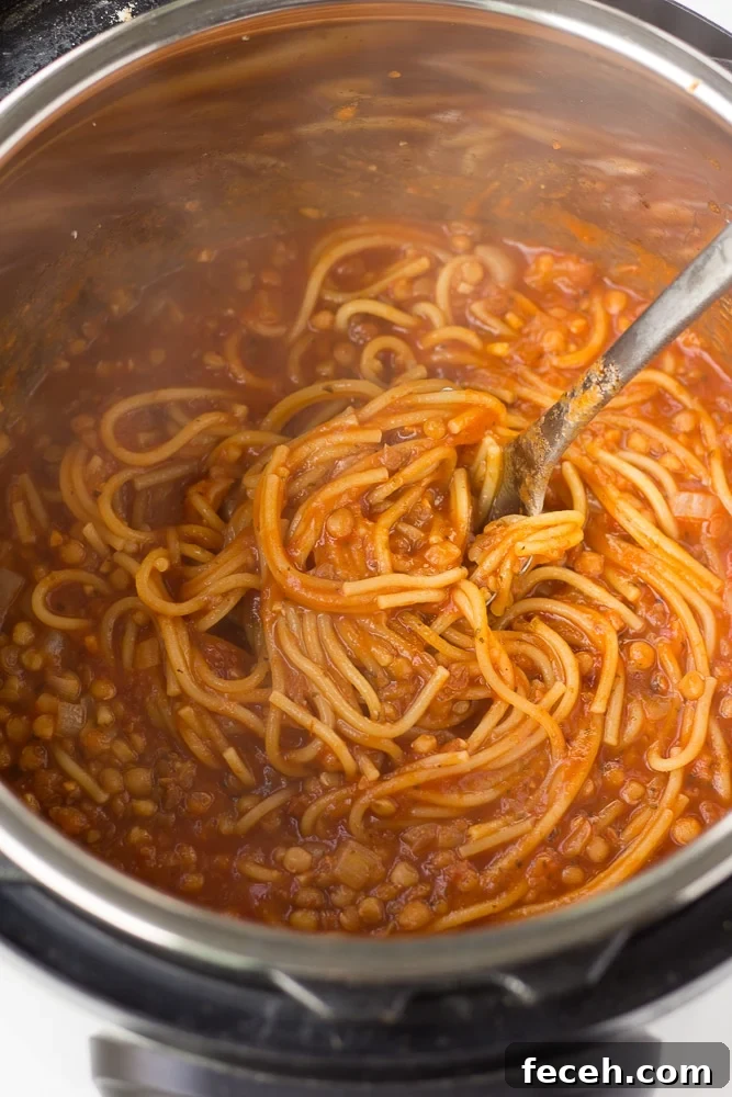 instant pot spaghetti in the instant pot still