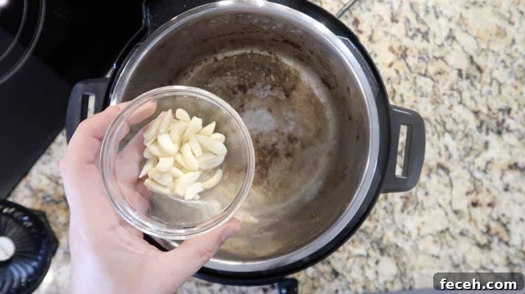 Instant Pot Birria Quesabirria Tacos Recipe 11 Back to the pot, add garlic...