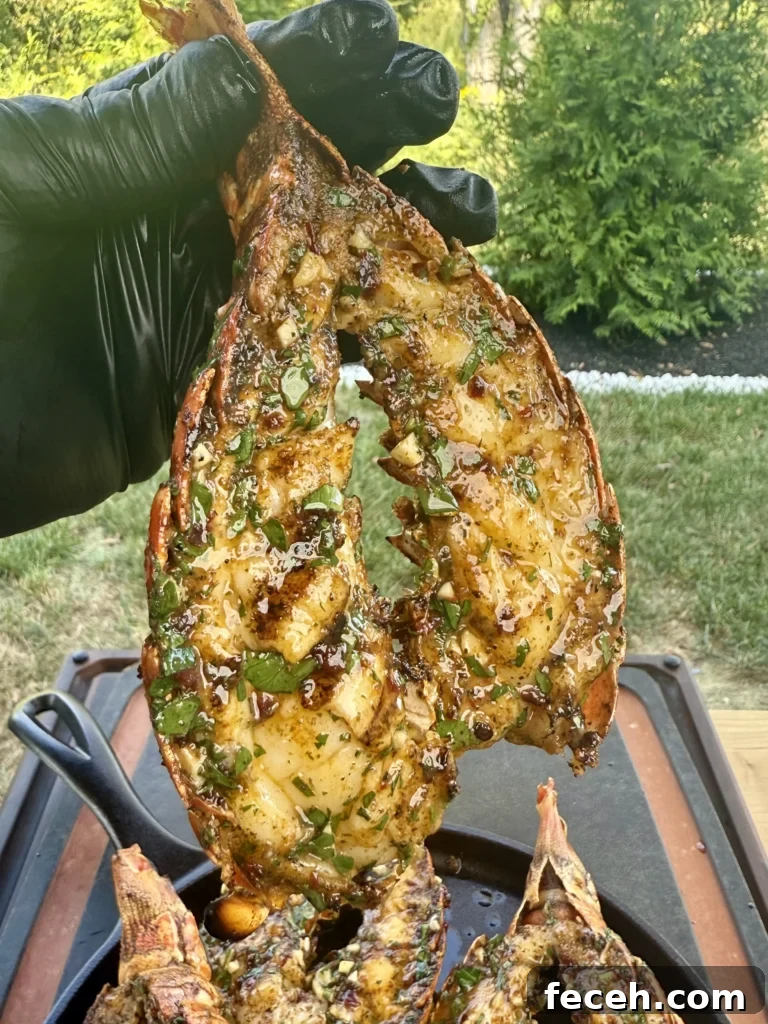 Chipotle Honey Grilled Lobster Tails Recipe 4 perfectly seared chipotle honey butter lobster tails