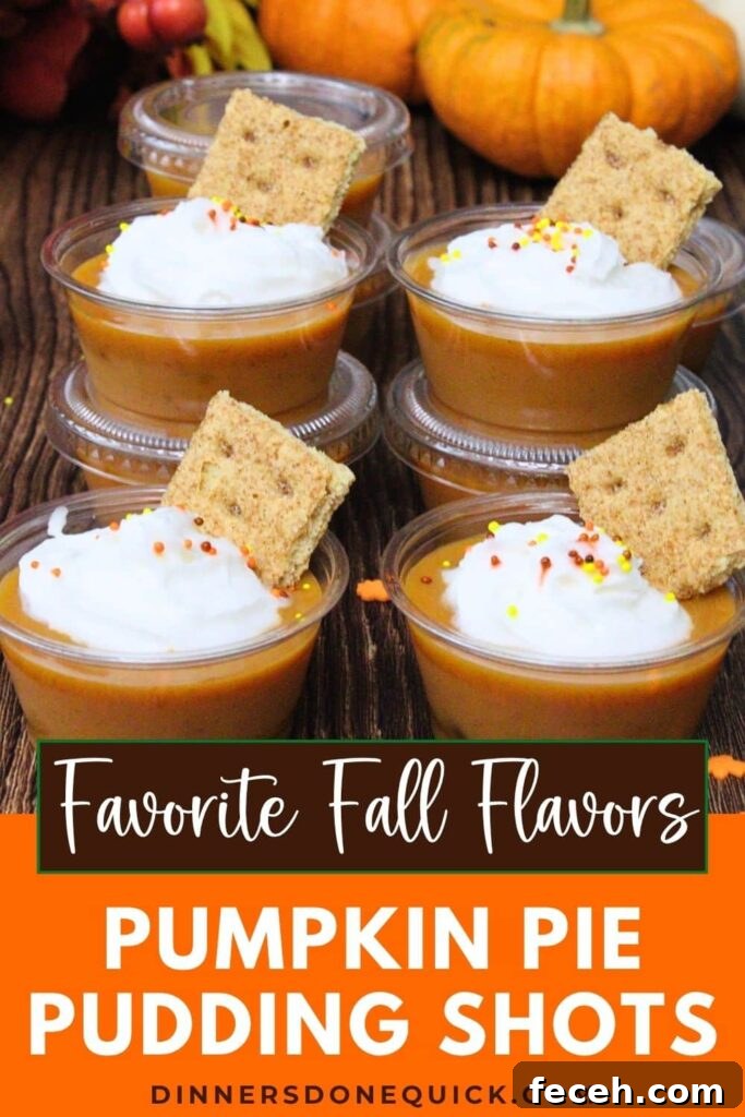 pumpkin pie pudding shots recipe dinners done quick pinterest