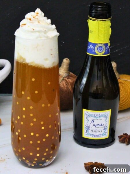pumpkin pie mimosa cocktail brunch recipe dinners done quick featured image