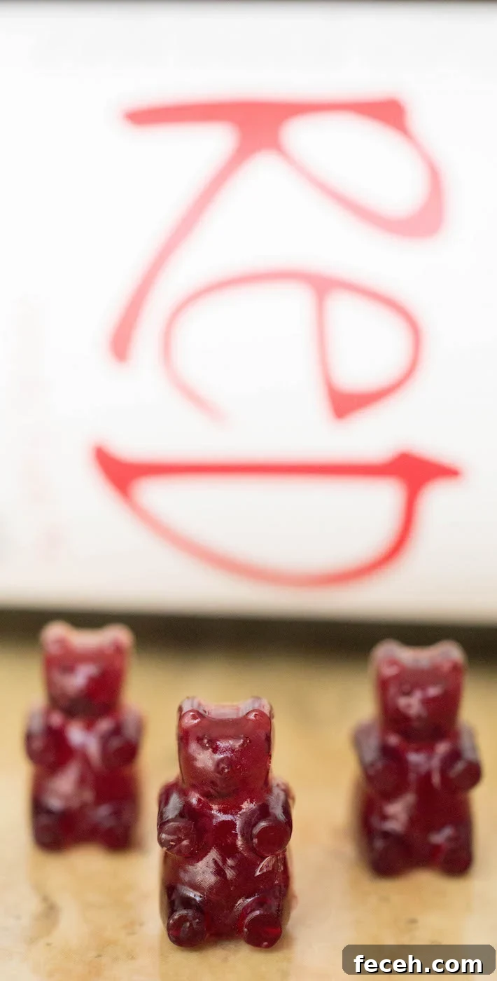 Red Wine Gummy Bears - An easy recipe to make red wine, white wine, or rosé gummy bears.