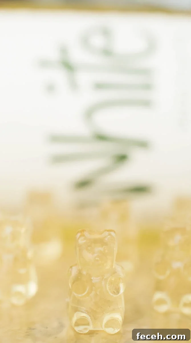 Learn how to make white wine gummy bears with this easy to follow wine gummy bear recipe.