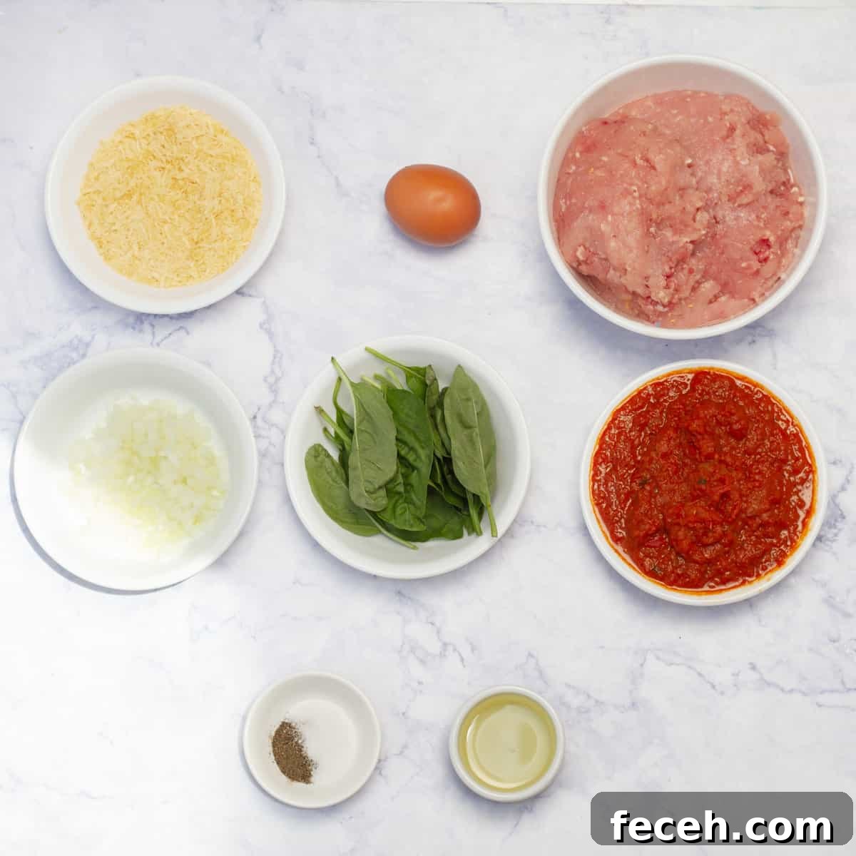 Pesto Chicken Meatballs Ingredients