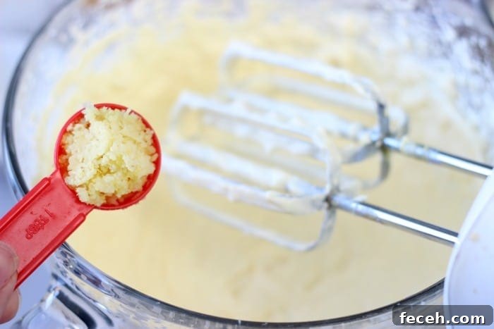 lemon zest in measuring spoon