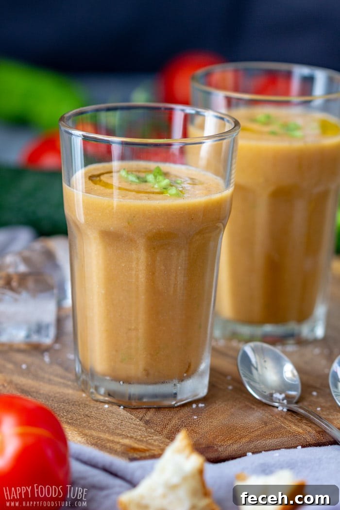 Chilled Tomato Gazpacho Soup