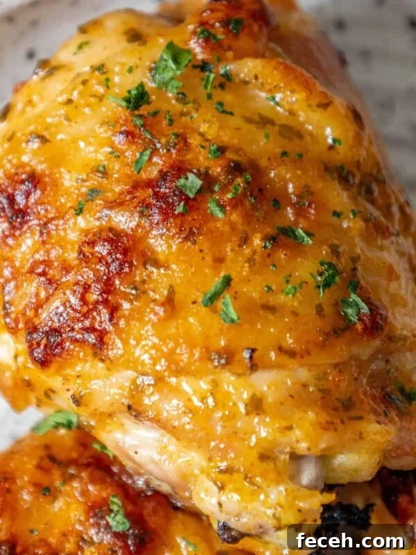 Ultimate Keto Chaffle Recipes: Savory & Sweet Ways to Use Chaffles 7 A plate of baked ranch chicken with parsley on it.
