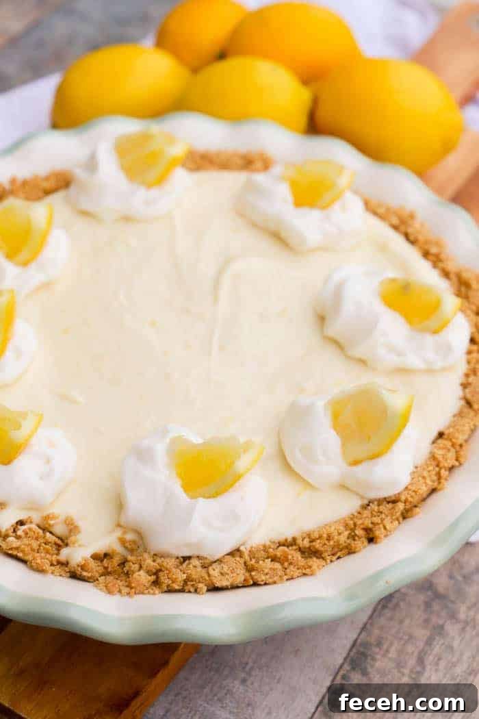 No-Bake Lemon Cream Pie Recipe: Light, Zesty, No-Oven Dessert 2 Lemon Pie Recipe in a pie pan
