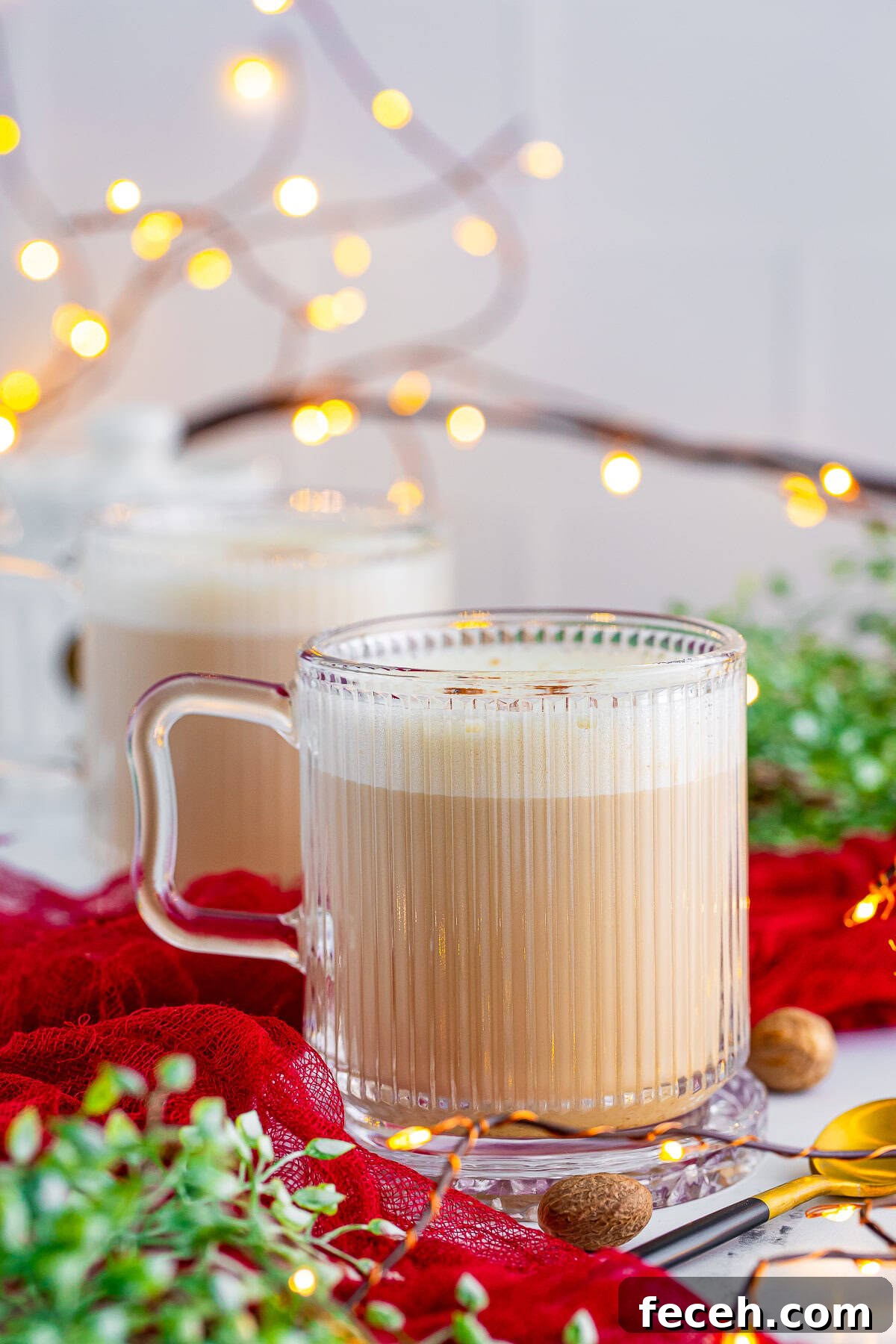 Homemade Eggnog Latte Recipe for Cozy Holiday Masteship 3 eggnog latte on marble countertop