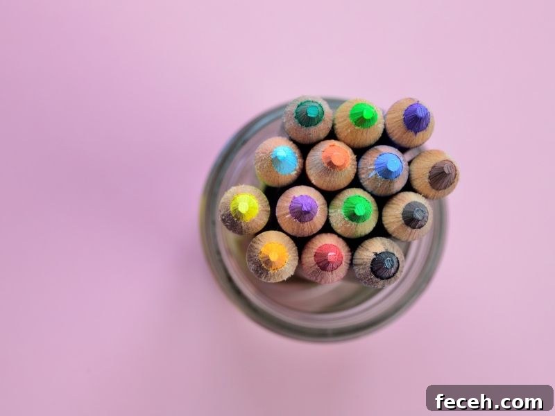 Essential Back-to-School Organization Tips for Busy Families 3 Pencils in pencil jar